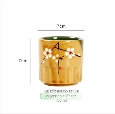 Kerámiás teáscsésze retro stílusban, agyagból, kis méretű otthoni használatra