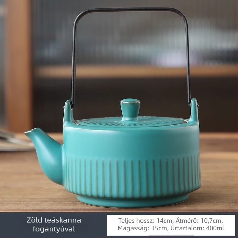 Új kínai stílusú minimalist kerámia teáskanna szűrővel, Kung Fu teáskészlet, kiváló minőségű otthoni teáskanna