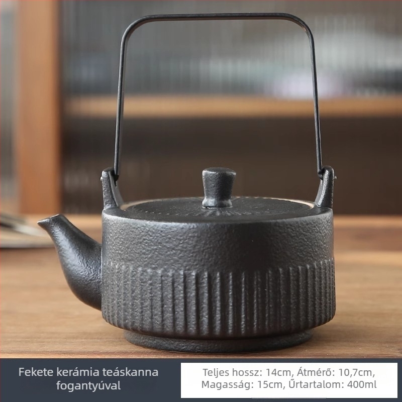 Új kínai stílusú minimalist kerámia teáskanna szűrővel, Kung Fu teáskészlet, kiváló minőségű otthoni teáskanna