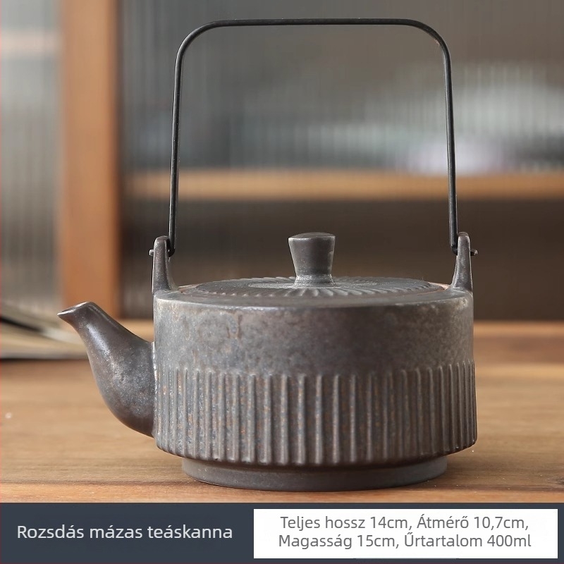 Új kínai stílusú minimalist kerámia teáskanna szűrővel, Kung Fu teáskészlet, kiváló minőségű otthoni teáskanna