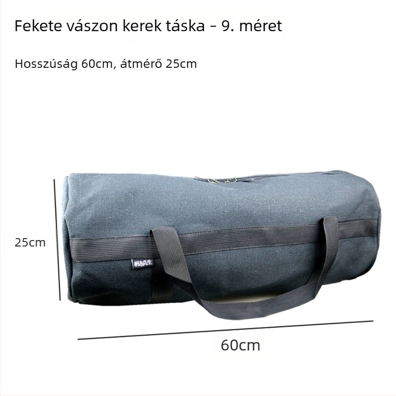 Megvastagított vászon szerszámtáska asztalosoknak, nagy kör alakú kézitáska