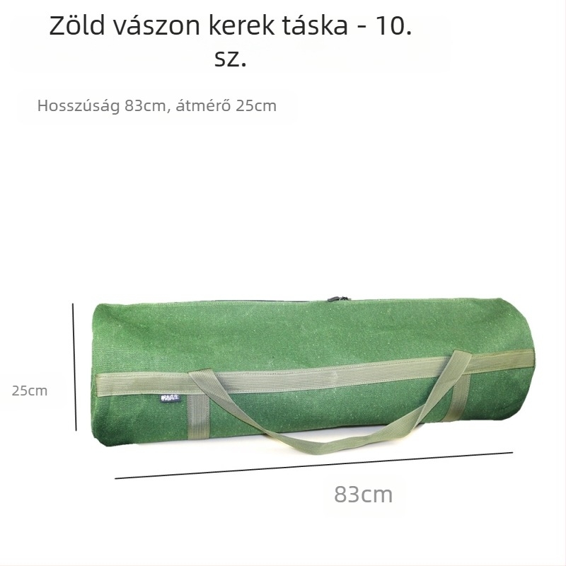 Megvastagított vászon szerszámtáska asztalosoknak, nagy kör alakú kézitáska