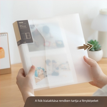 6 hüvelykes fotóalbum emlékekhez, 4-rácsos fotóoldalakkal, védőborítóval, kártyaalbum, nagy kapacitású családi akordeon-stílusú album