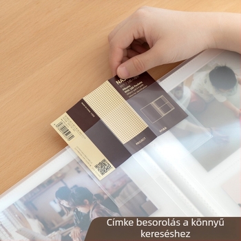 6 hüvelykes fotóalbum emlékekhez, 4-rácsos fotóoldalakkal, védőborítóval, kártyaalbum, nagy kapacitású családi akordeon-stílusú album