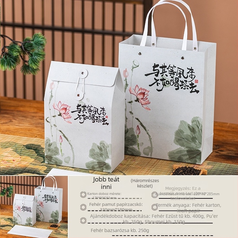 Tea csomagolására szolgáló papírtáskák, közép- és felső kategóriás minőség, testreszabható porciózott tea csomagoláshoz