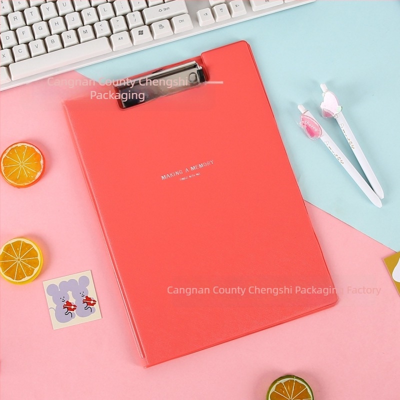A4-es mappa függőleges csipesszel, dokumentumok és vizsgadolgozatok tárolására, PVC anyagú irodai kellék