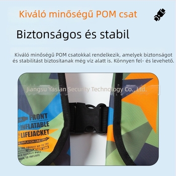 Automatikusan felfújható mentőmellény felnőttek számára, nagy úszóerővel, hajóra és járműre szerelhető, könnyű, hordozható túlélési mellény a horgászathoz