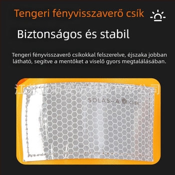 Automatikusan felfújható mentőmellény felnőttek számára, nagy úszóerővel, hajóra és járműre szerelhető, könnyű, hordozható túlélési mellény a horgászathoz
