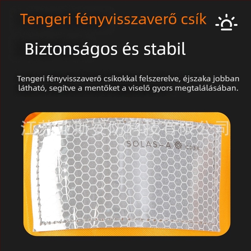 Automatikusan felfújható mentőmellény felnőttek számára, nagy úszóerővel, hajóra és járműre szerelhető, könnyű, hordozható túlélési mellény a horgászathoz