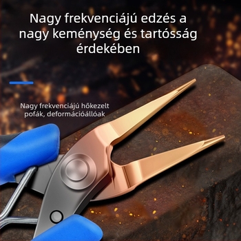 Qingwei Mini kézműves csipesz: hegyes végű, kis méretű, rozsdamentes acél, görbe orrú, sík- és kerek szájú, rugóval