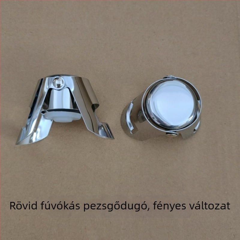 Rozsdamentes acél pezsgődugó vákuumzáróval – dugó pezsgő- és borospalackokhoz