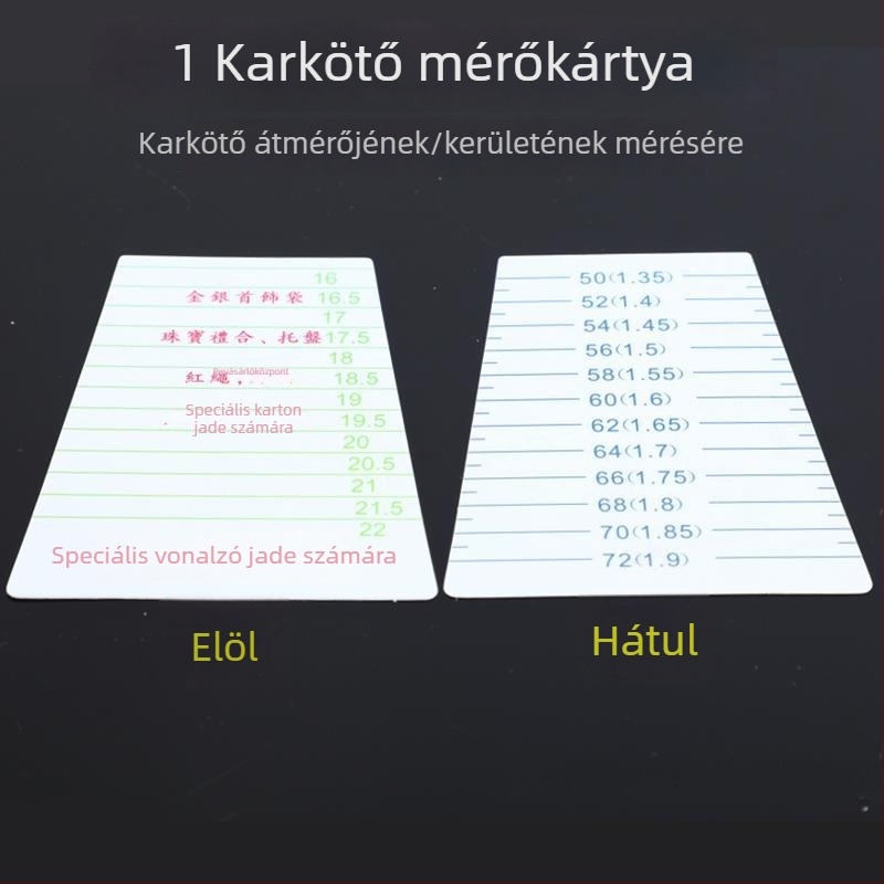 Karkötő méretének mérőeszköze a csuklókörmérethez, gyűrűméret mérő és próba viselés, körkörös forma korrekciós eszköze