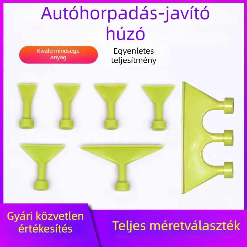 Autó karosszéria lemezeinek horpadásjavító szerszámkészlet húzókészlettel