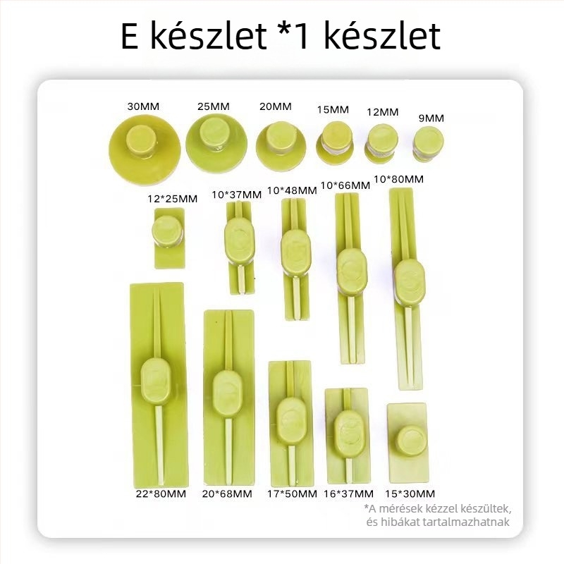Autó karosszéria lemezeinek horpadásjavító szerszámkészlet húzókészlettel