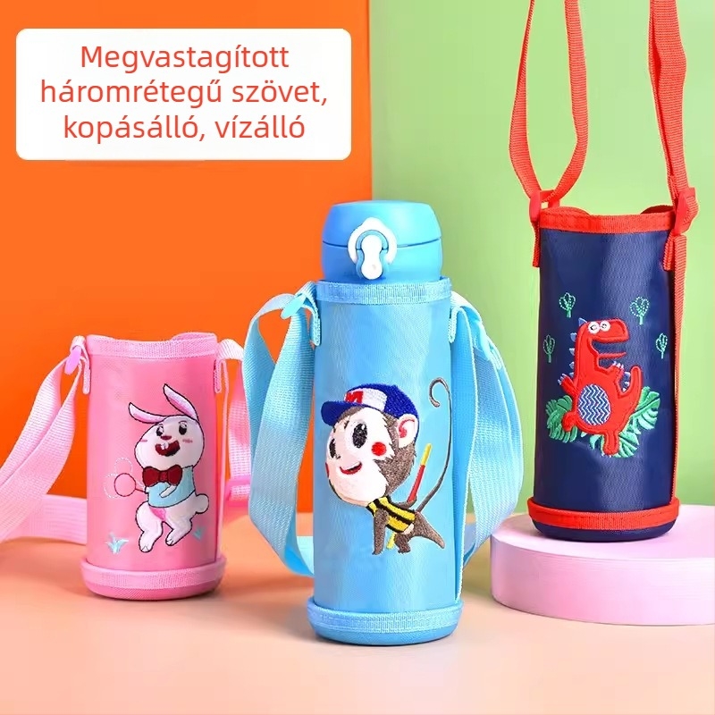 Kültéri szigetelt vízpalack tok vállpánttal