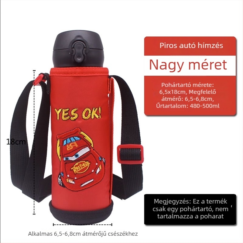 Kültéri szigetelt vízpalack tok vállpánttal