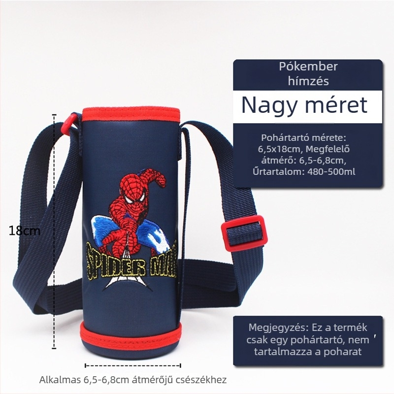 Kültéri szigetelt vízpalack tok vállpánttal