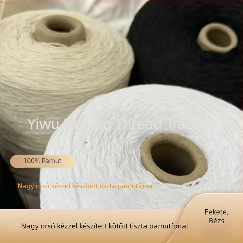 1 mm fekete 100% pamut húzózsinór fekete címkével, tiszta pamut, élelmiszer-minőség, nagy tekercs