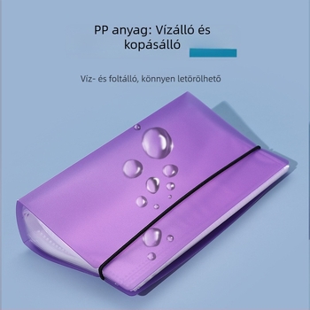 Műanyag pénzspóroló könyv, 200 érme kapacitással, A6 méret