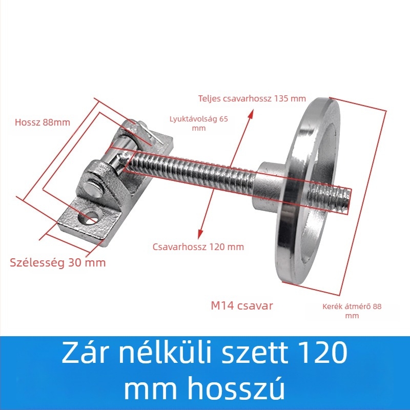 Öntöttvasból és műanyag acélból készült kézi hajtókerék zsanér sütőajtóhoz