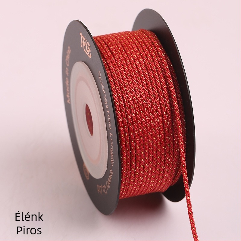 Dragon Knot Arany Mambo Zsinór 1.2 mm Ékszerekhez DIY Karkötők