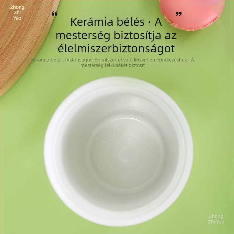 316-os kerámiabelső termosz pohár, hordozható, nagy kapacitású autós kávés pohár, lehajtható fedél