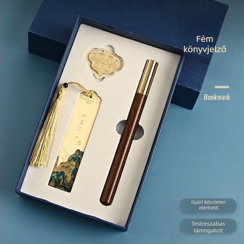 Fém könyvjelző személyre szabott kínai stílusú dizájnnal, kivágott mintázattal, emléktárgy látnivalókról, ajándékdoboz