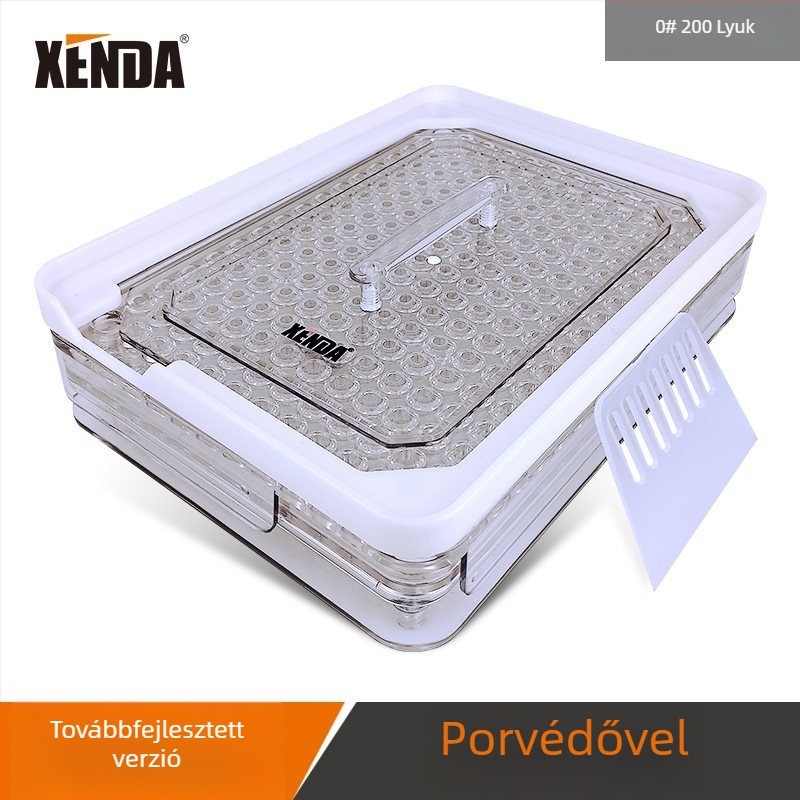 Xenda No. 0 100‑lyukas kapszulahéj töltő – Töltőlapka, por töltőgép (Szakmai)