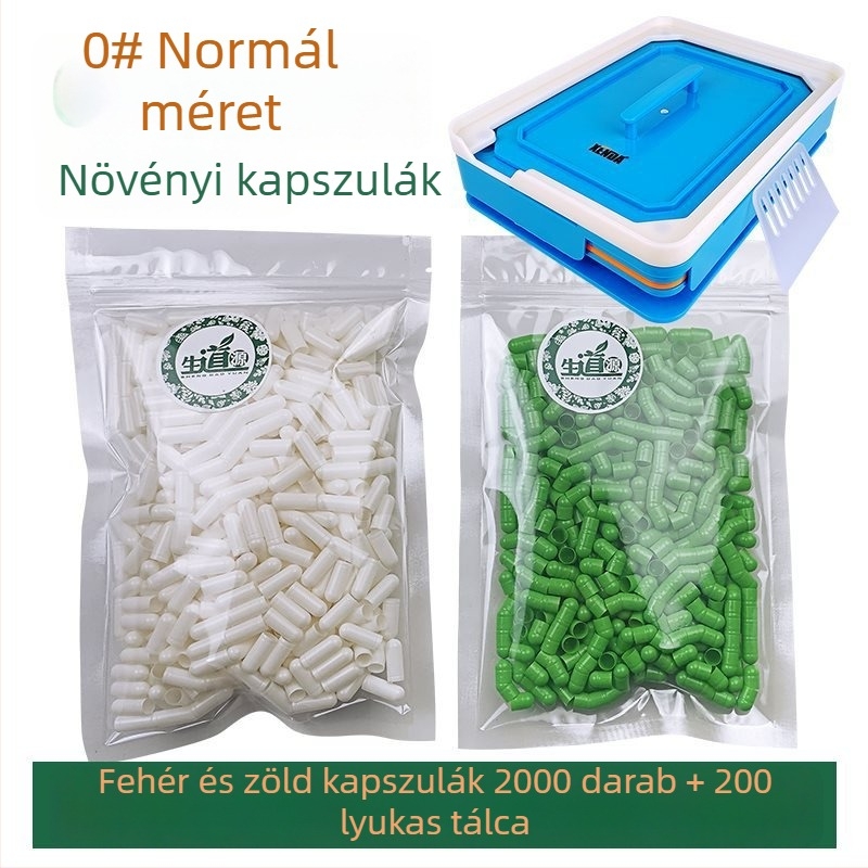 Xenda No. 0 100‑lyukas kapszulahéj töltő – Töltőlapka, por töltőgép (Szakmai)