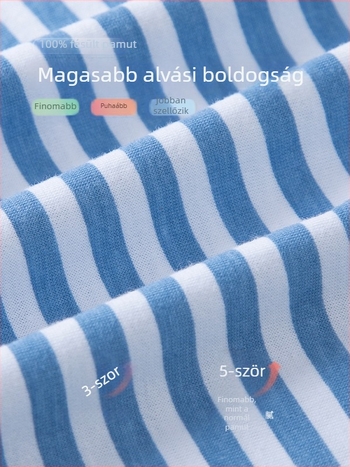 Fiúknak való 100% pamut pizsama, két részes otthoni viselet tavasz–őszre