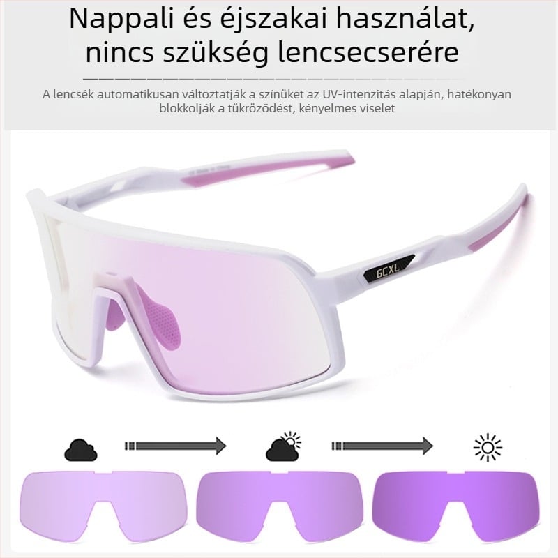 GCXL kültéri színváltós sport szemüveg hegymászáshoz, túrázáshoz és kerékpározáshoz, uniszex, UV védelem
