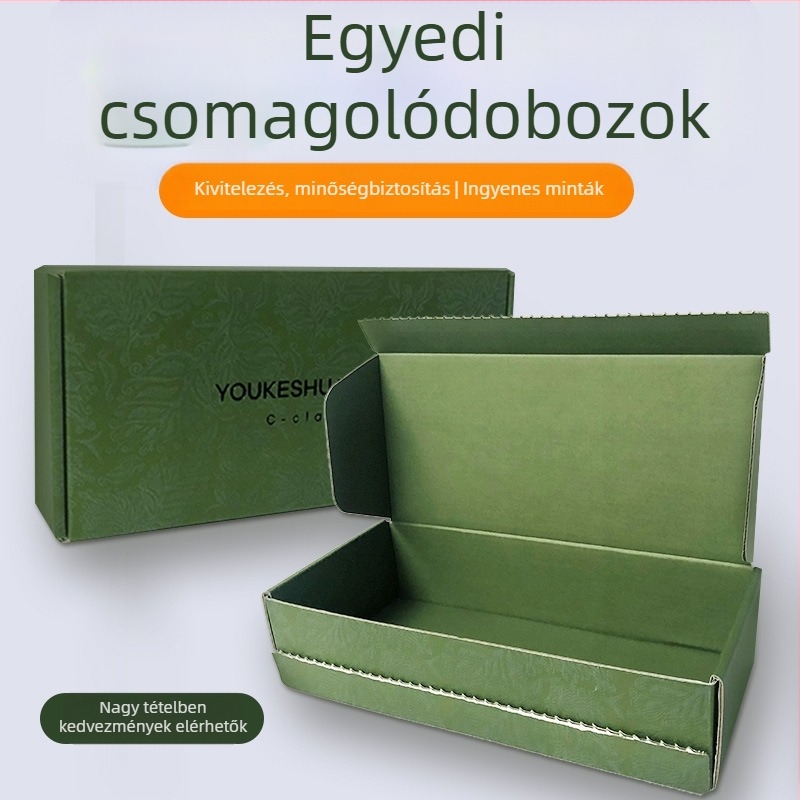 Személyre szabott fiókos csomagoló doboz kozmetikumokhoz és parfüm kiegészítőkhöz Kraft papírból, egyedi logóval, kis tétel