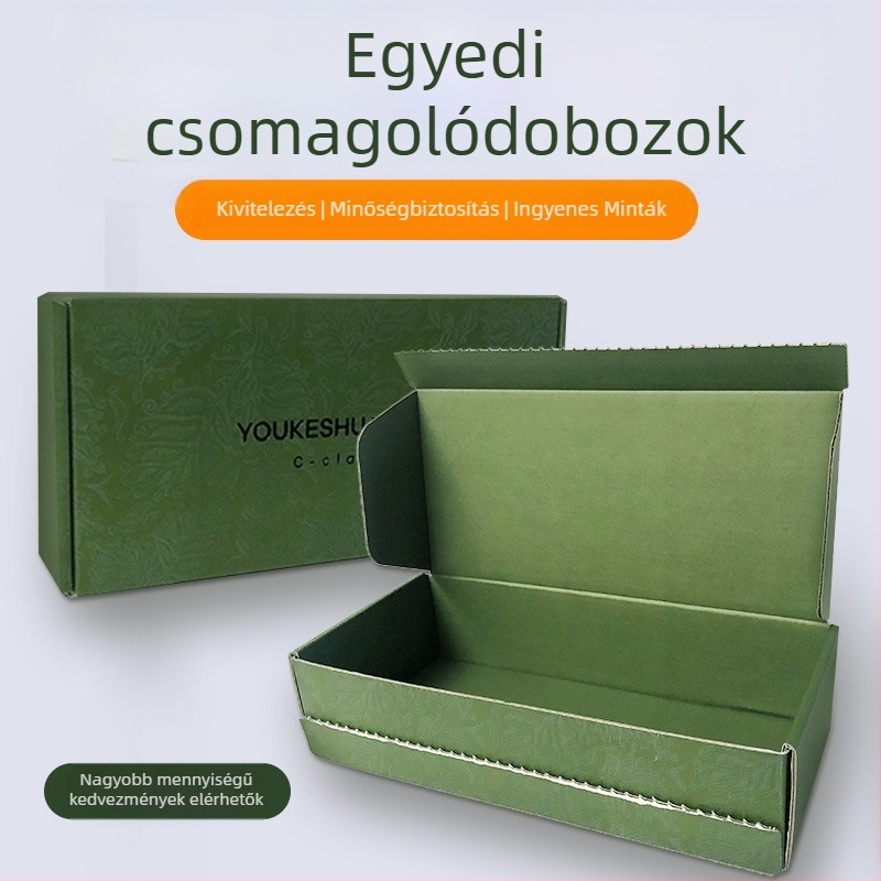 Személyre szabott fiókos csomagoló doboz kozmetikumokhoz és parfüm kiegészítőkhöz Kraft papírból, egyedi logóval, kis tétel