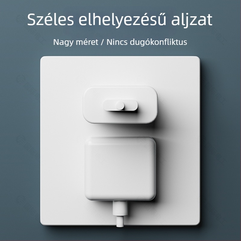 Ipari stílusú, rejtett falpanel kapcsolóval és aljzattal, 86-os típus, egy érintéses kikapcsoló