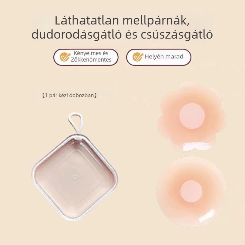 Silikon mellbimbó tapaszok, láthatatlanok, vékonyak, kis mellhez, nyárra, esküvői ruhához és mindennapi viseléshez