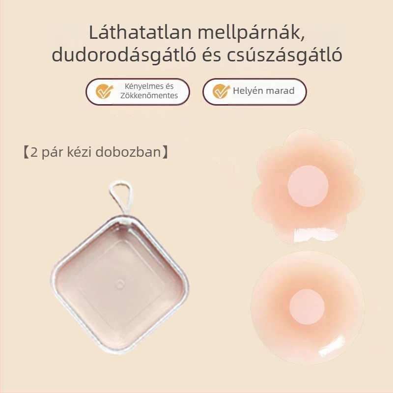 Silikon mellbimbó tapaszok, láthatatlanok, vékonyak, kis mellhez, nyárra, esküvői ruhához és mindennapi viseléshez