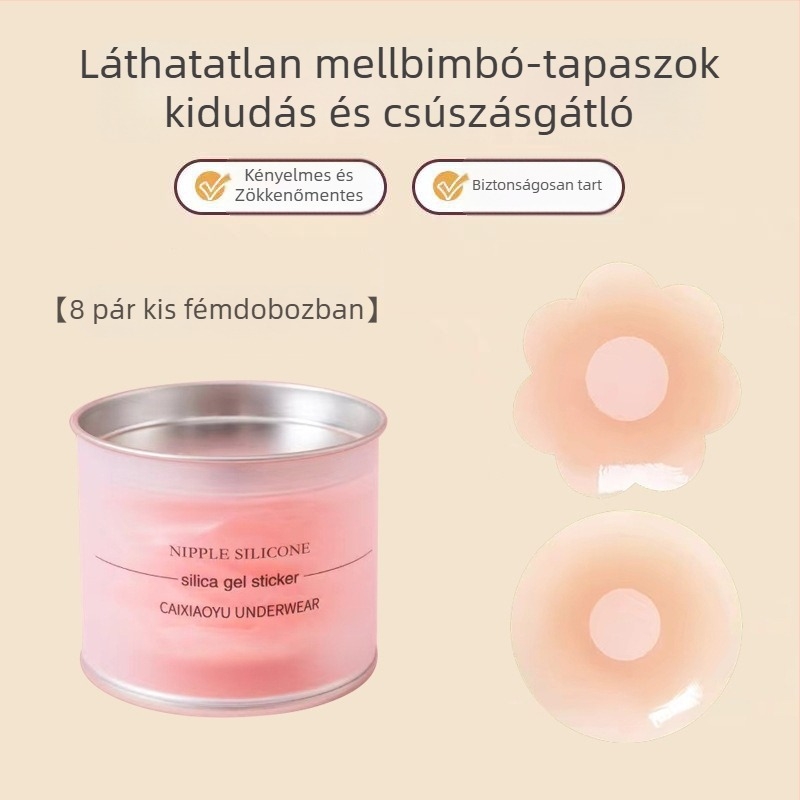 Silikon mellbimbó tapaszok, láthatatlanok, vékonyak, kis mellhez, nyárra, esküvői ruhához és mindennapi viseléshez
