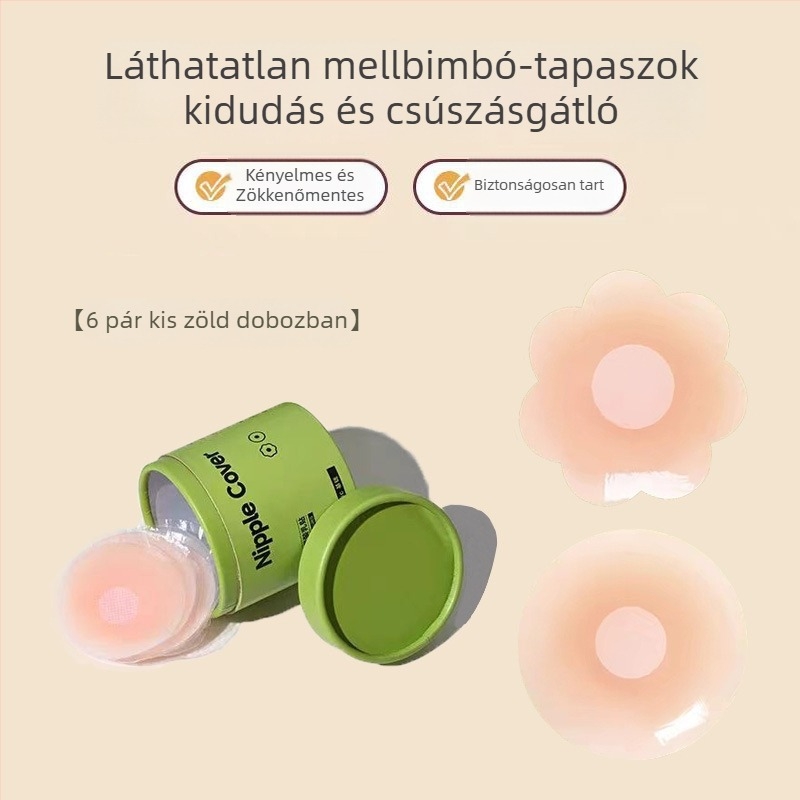 Silikon mellbimbó tapaszok, láthatatlanok, vékonyak, kis mellhez, nyárra, esküvői ruhához és mindennapi viseléshez