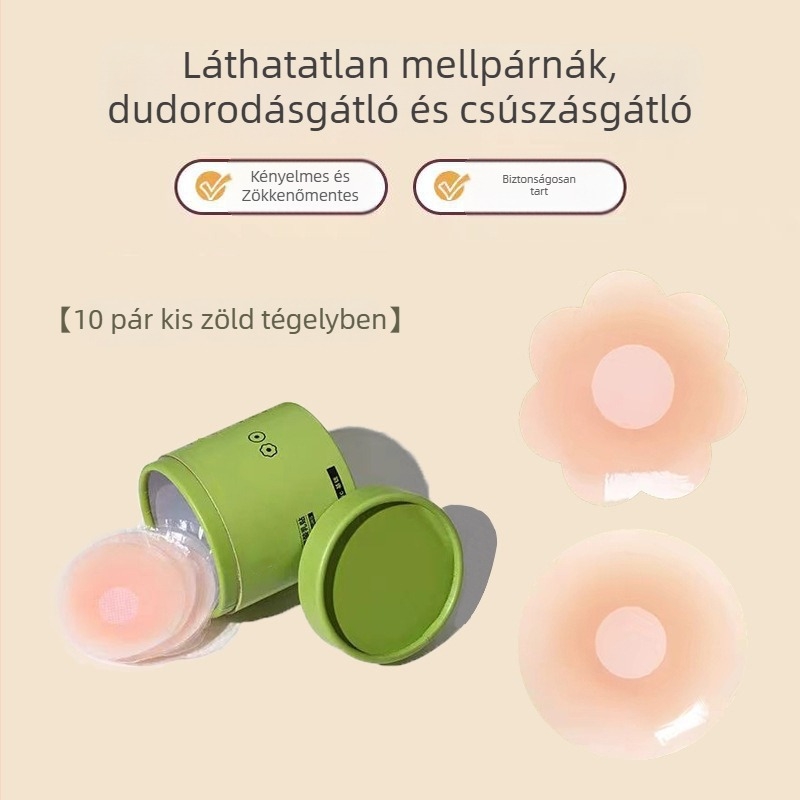 Silikon mellbimbó tapaszok, láthatatlanok, vékonyak, kis mellhez, nyárra, esküvői ruhához és mindennapi viseléshez