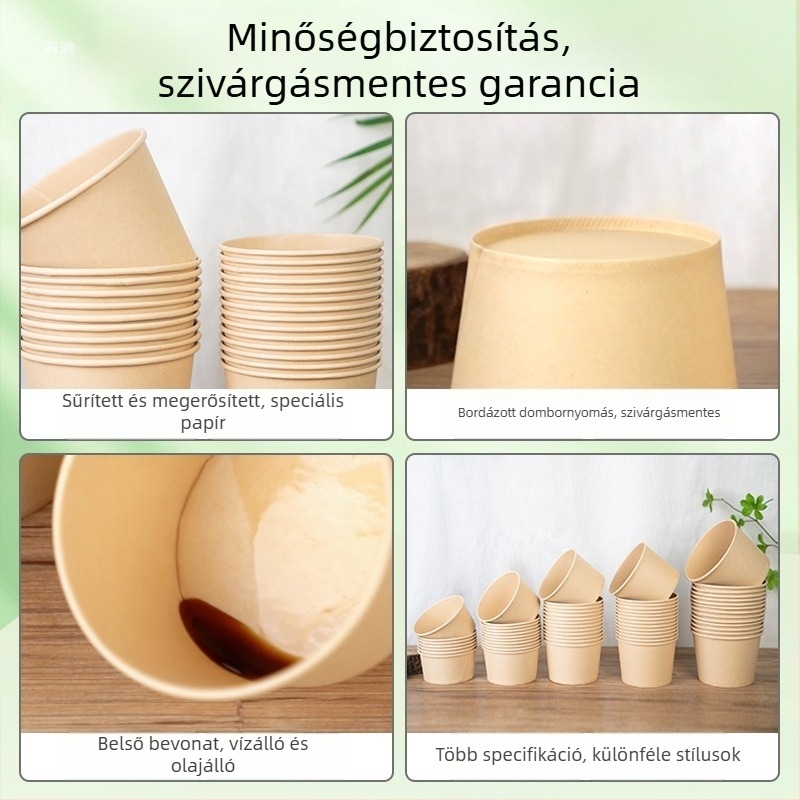 Egyszer használatos papírtálak és ebédtál készlet otthoni és piknik használatra – tészta tál és evőeszközök
