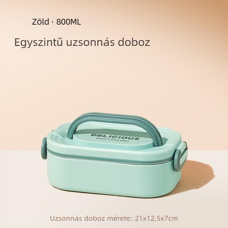 Többszintes szigetelt ebédes doboz irodai dolgozók számára, mikrózható, nagy kapacitású, rizsrekesz