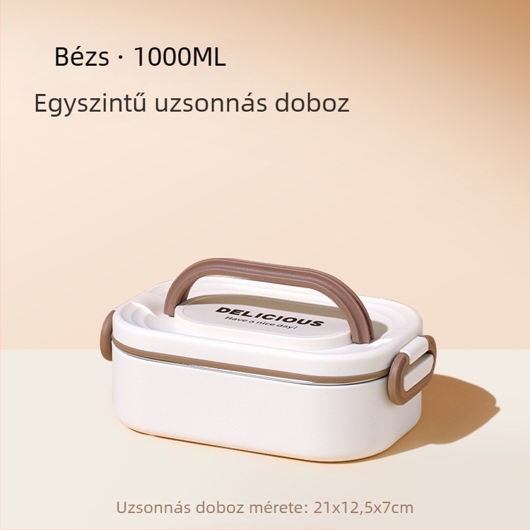 Többszintes szigetelt ebédes doboz irodai dolgozók számára, mikrózható, nagy kapacitású, rizsrekesz
