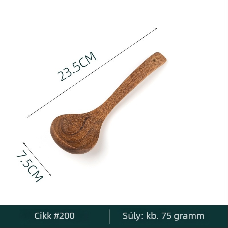 Fa konyhai spatula készlet – nem tapadó és hőálló spatulák, spatula sütéshez, rizskanal és egyéb spatulák