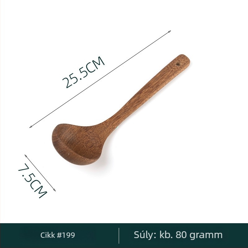 Fa konyhai spatula készlet – nem tapadó és hőálló spatulák, spatula sütéshez, rizskanal és egyéb spatulák
