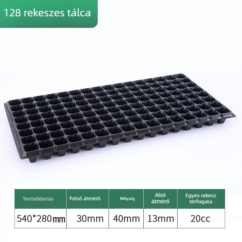 Műanyag palántatál zöldségek és virágok számára, szaporítási doboz