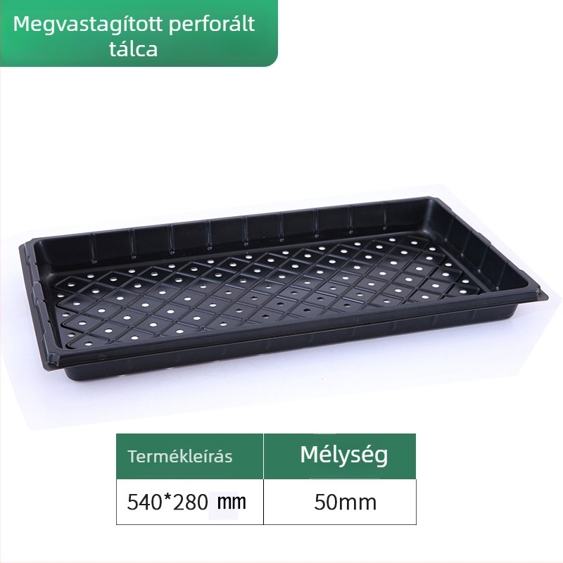 Műanyag palántatál zöldségek és virágok számára, szaporítási doboz