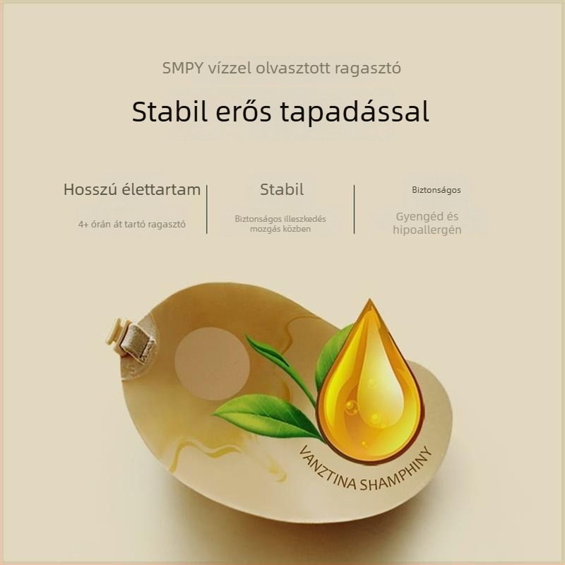 Finsidina Egy darab pamut melltartó párna kis mellekhez, lélegző szilikon betétekkel, varrat nélküli, láthatatlan a menyasszonyi ruhában