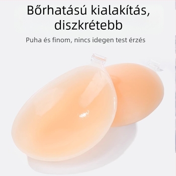 Női szilikon melltapaszok, push-up, átlátszó, láthatatlan, kis vagy lapos mellekhez, pántok nélkül, vastagított
