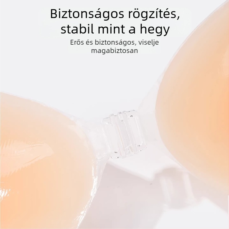 Női szilikon melltapaszok, push-up, átlátszó, láthatatlan, kis vagy lapos mellekhez, pántok nélkül, vastagított