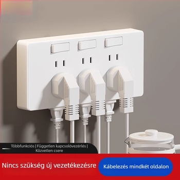 86-os típusú falra szerelhető multifunkcionális bővítőkonnektor konverterrel és több aljzattal